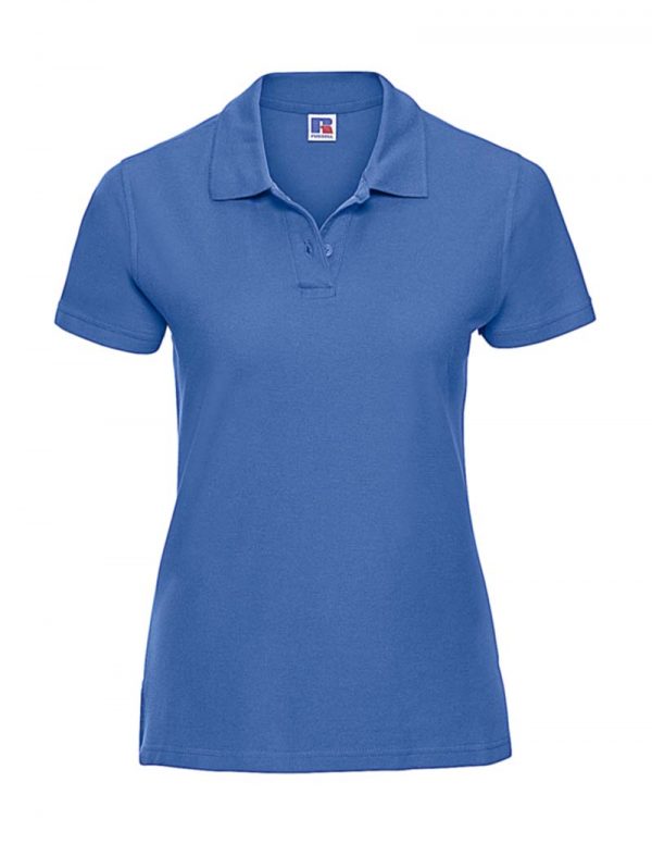 Ladies Ultimate Cotton Polo Kleur Azure