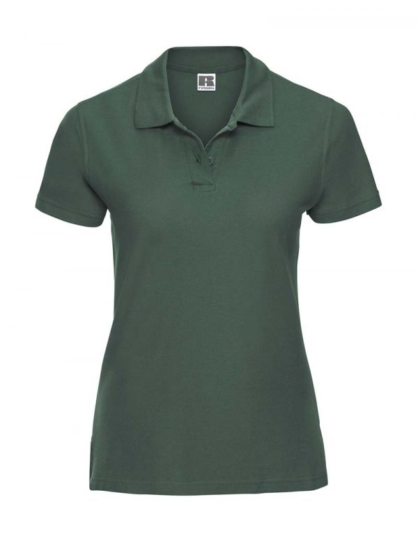 Ladies Ultimate Cotton Polo Kleur Bottle Green