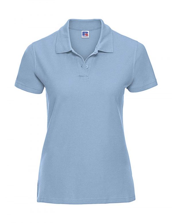 Ladies Ultimate Cotton Polo Kleur Sky