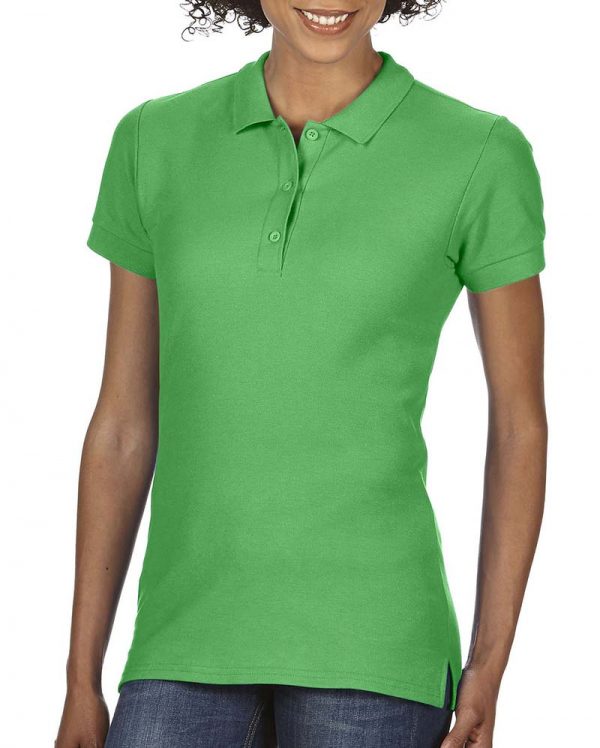 Premium Cotton Ladies Double Piqué Polo Kleur Irish Green