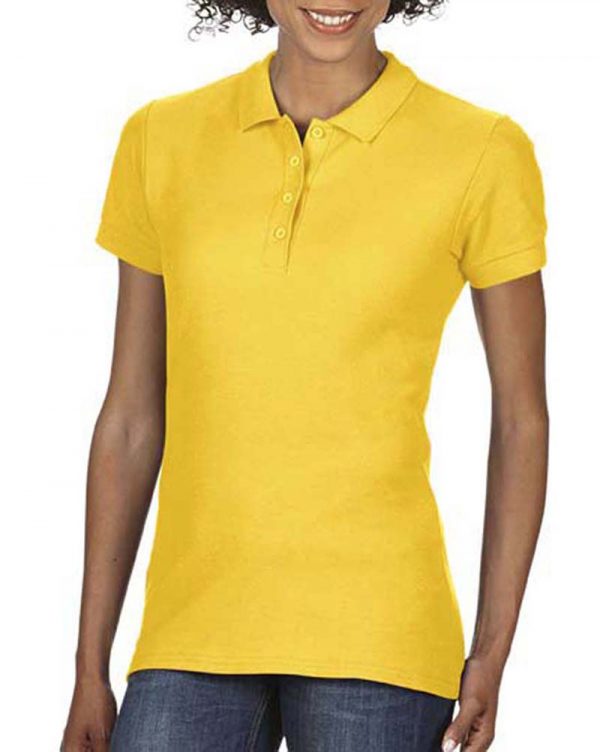 Softstyle Ladies Double Pique Polo Kleur Daisy