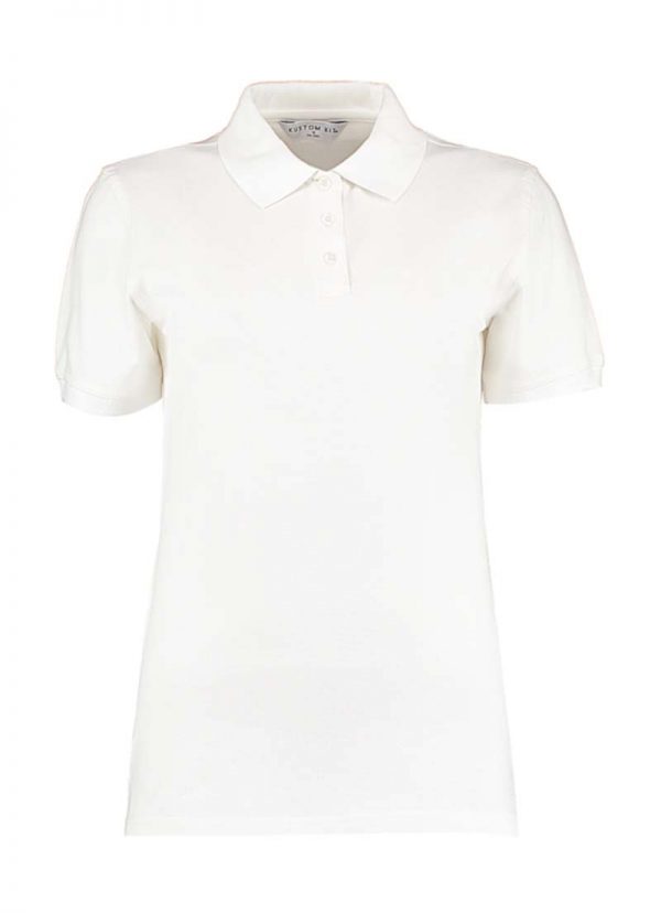 Womens Regular Fit Kate Comfortec Polo Kleur White