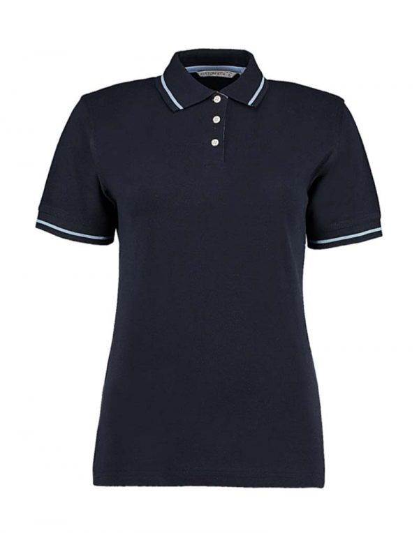 Womens St. Mellion Polo Kleur Navy Lightblue