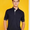 596.11 Classic Fit Button Down Contrast Polo Shirt Promo