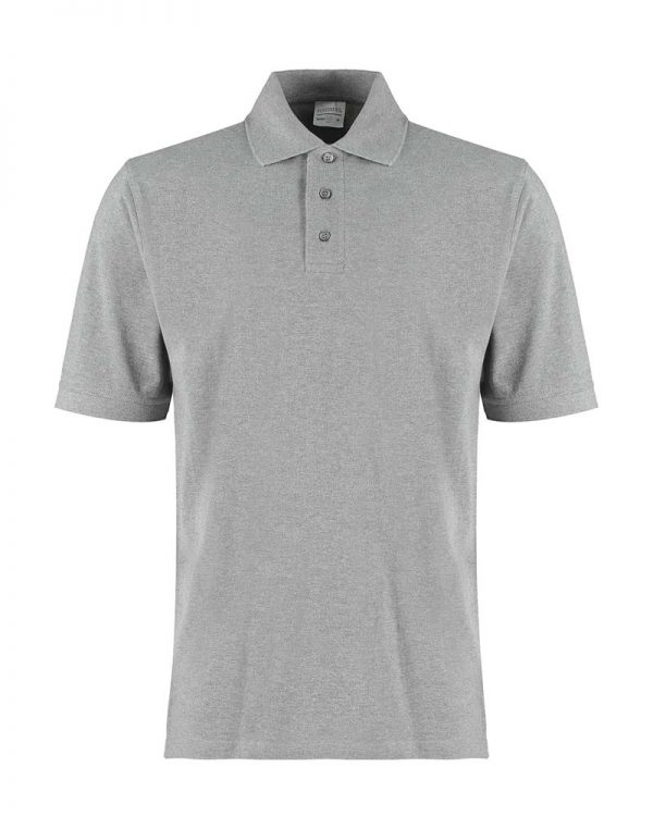 Classic Fit Cotton Klassic Superwash 60° Polo Promo Kleur Heather Grey Marl