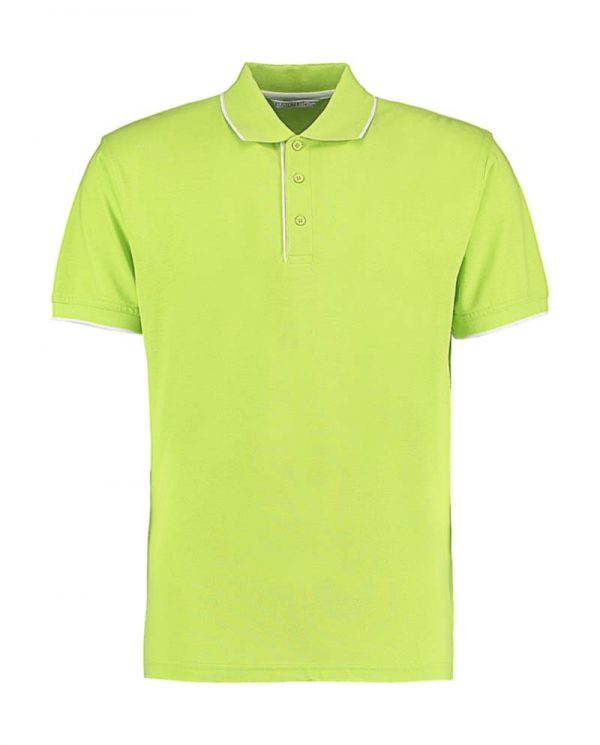 Classic Fit Essential Polo Kleur Lime White