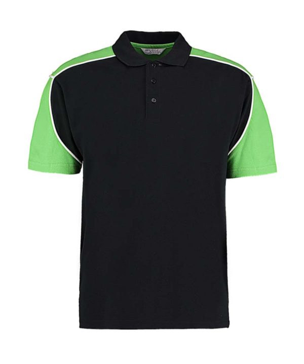 Classic Fit Monaco Polo Kleur Black Lime White