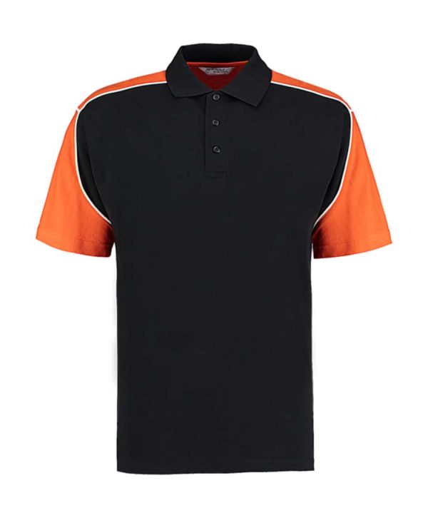 Classic Fit Monaco Polo Kleur Black Orange White