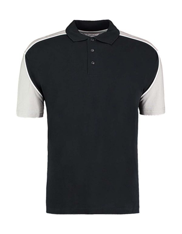 Classic Fit Monaco Polo Kleur Black Silver White