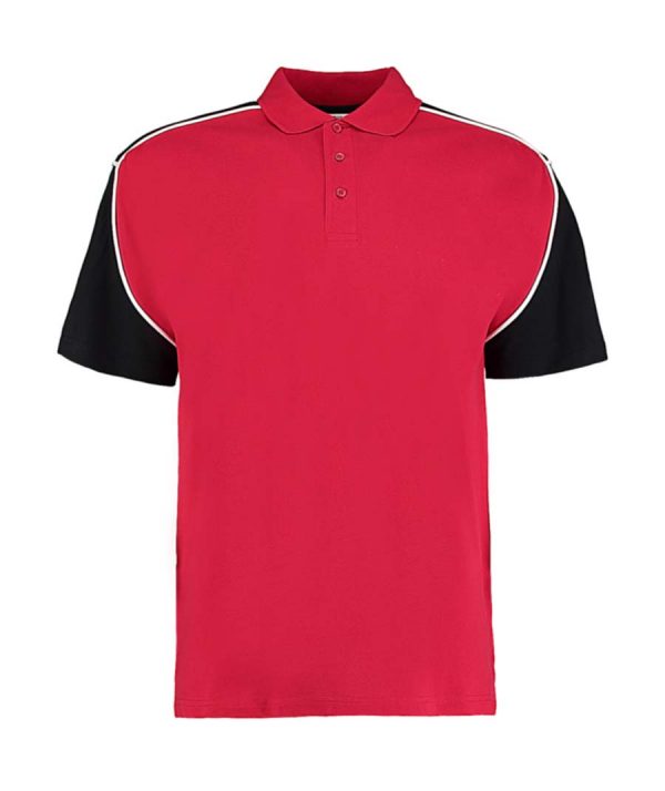 Classic Fit Monaco Polo Kleur Red Black White