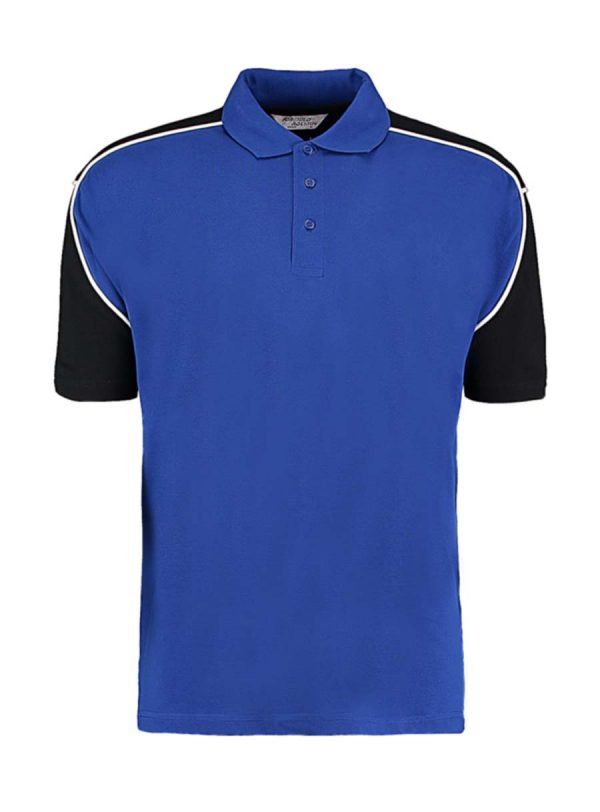 Classic Fit Monaco Polo Kleur Royal Black White