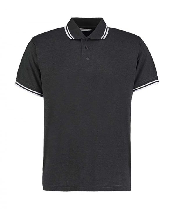 Classic Fit Tipped Collar Polo Kleur Graphite White