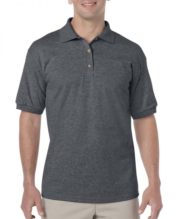 DryBlend Adult Jersey Polo Kleur Dark Heather