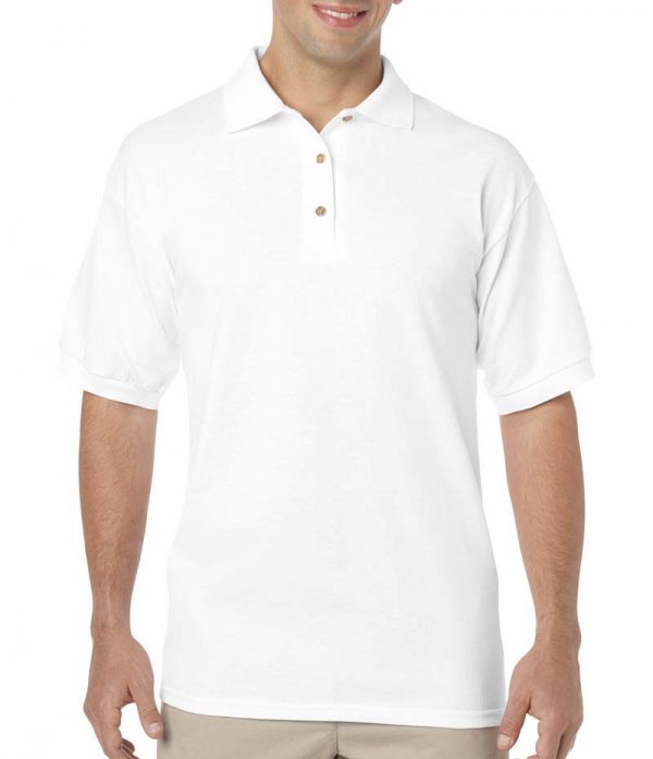 DryBlend Adult Jersey Polo Kleur White