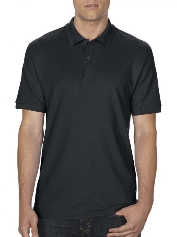 DryBlend Double Piqué Polo Kleur Black