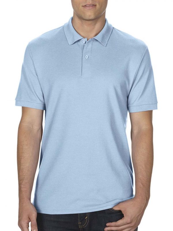 DryBlend Double Piqué Polo Kleur Light Blue