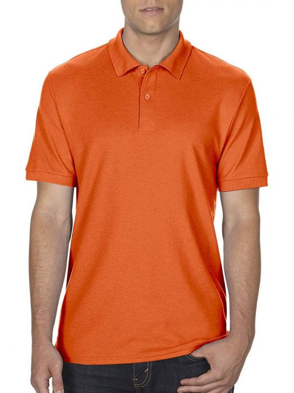 DryBlend Double Piqué Polo Kleur Orange