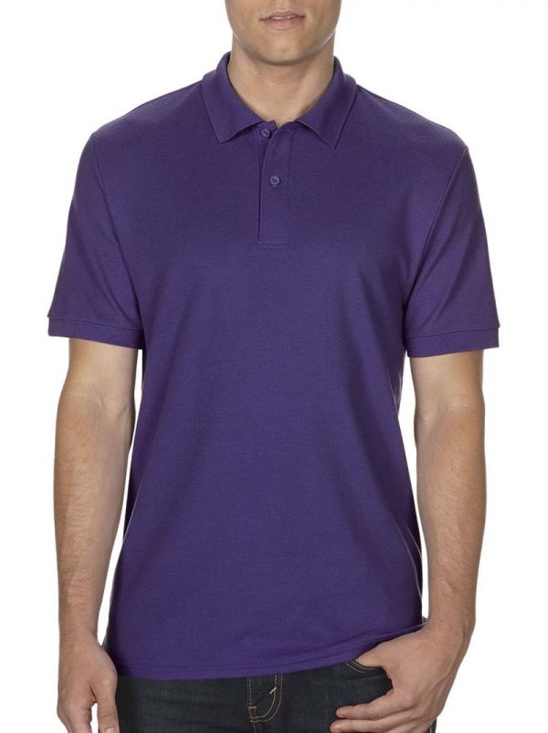 DryBlend Double Piqué Polo Kleur Purple