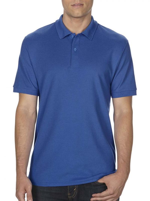 DryBlend Double Piqué Polo Kleur Royal