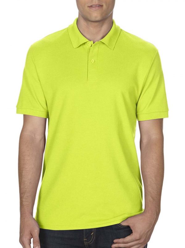 DryBlend Double Piqué Polo Kleur Safety Green