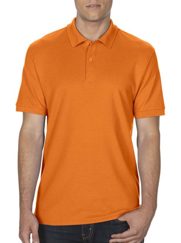 DryBlend Double Piqué Polo Kleur Safety Orange