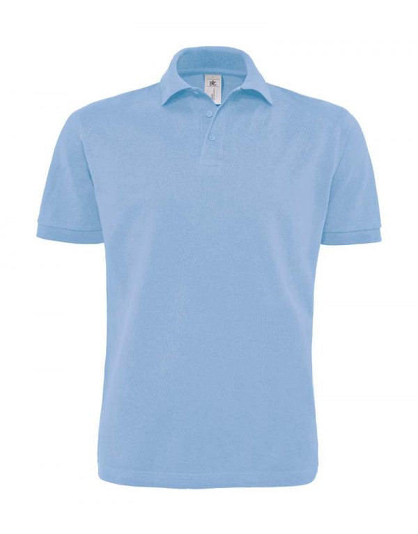 Heavymill Pique Polo Kleur Sky Blue