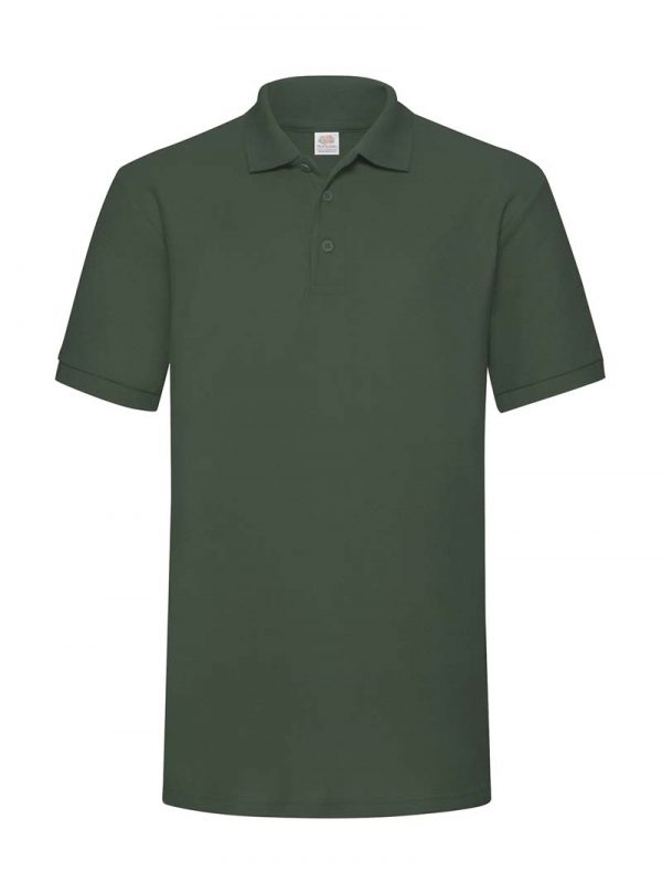 Heavyweight 65 35 Polo Kleur Bottle Green