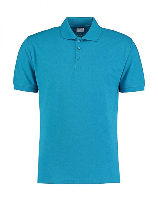 Klassic Slim Fit Polo Superwash 60º Kleur Turquoise