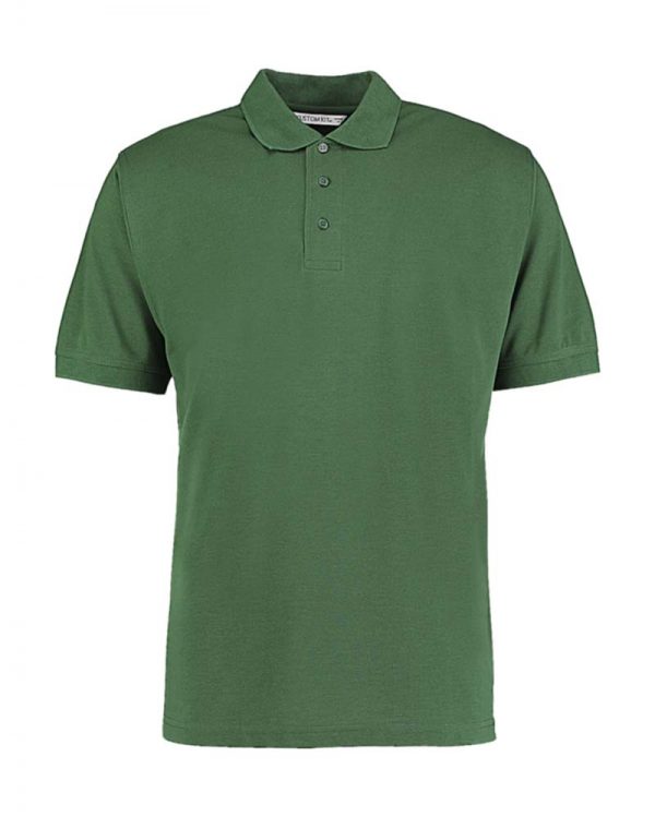 Mens Classic Fit Polo Superwash 60º Kleur Bottle Green