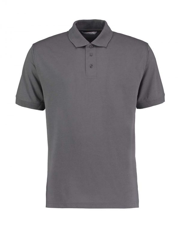 Mens Classic Fit Polo Superwash 60º Kleur Charcoal