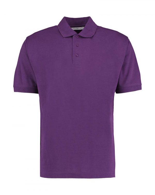 Mens Classic Fit Polo Superwash 60º Kleur Dark Purple