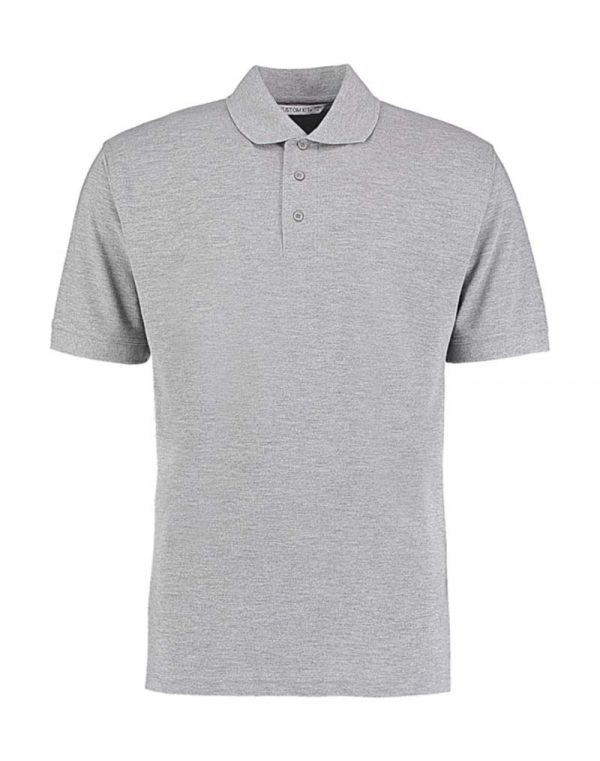 Mens Classic Fit Polo Superwash 60º Kleur Heather Grey