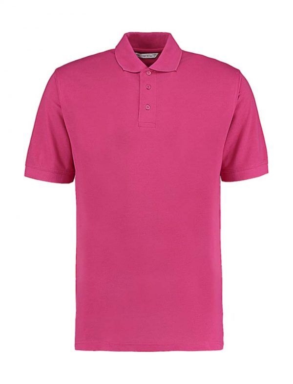 Mens Classic Fit Polo Superwash 60º Kleur Raspberry