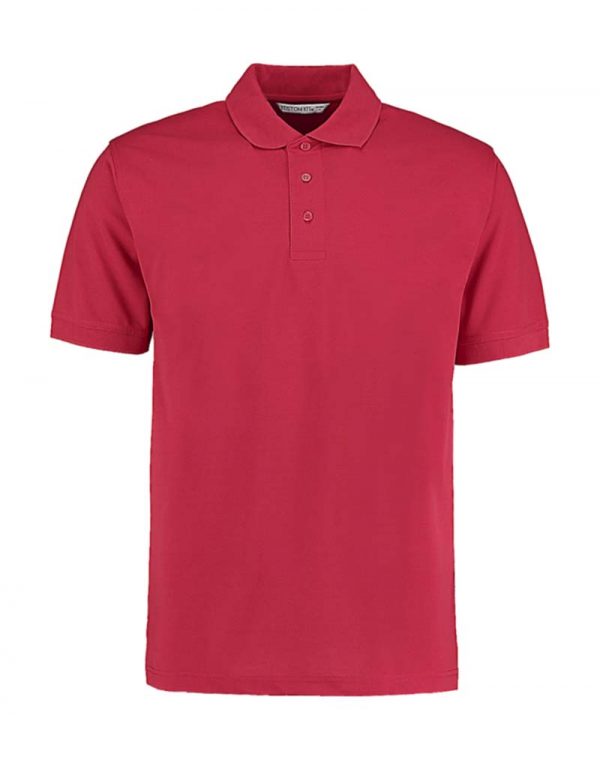 Mens Classic Fit Polo Superwash 60º Kleur Red