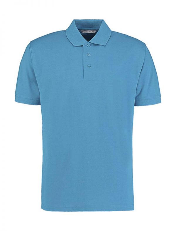 Mens Classic Fit Polo Superwash 60º Kleur Turquoise