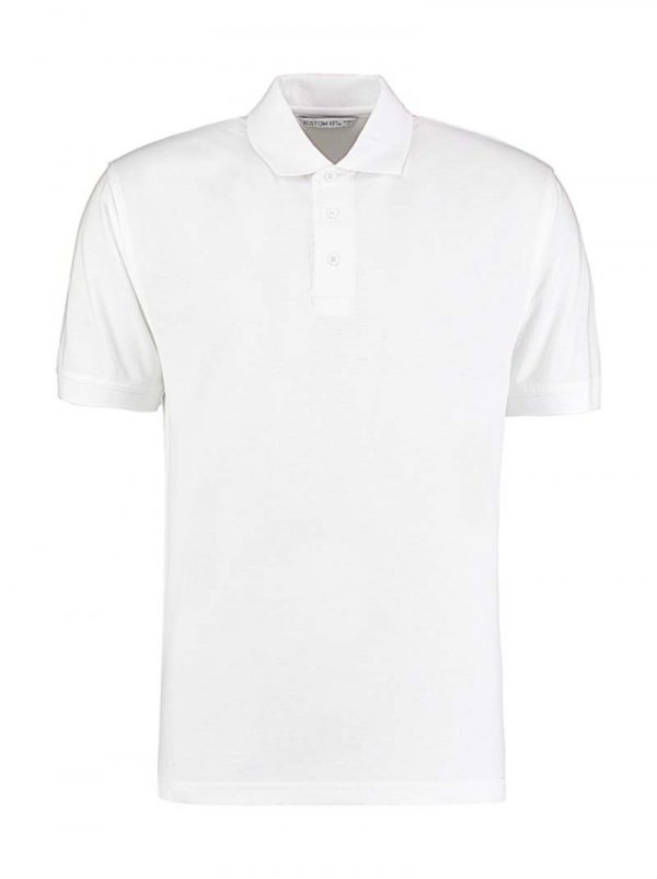 Mens Classic Fit Polo Superwash 60º Kleur White