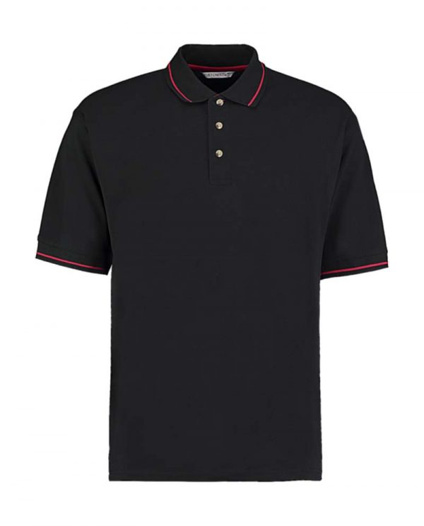 Mens Classic Fit St. Mellion Polo Kleur Black Red