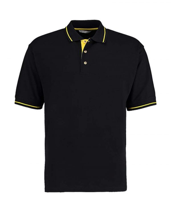 Mens Classic Fit St. Mellion Polo Kleur Black Yellow