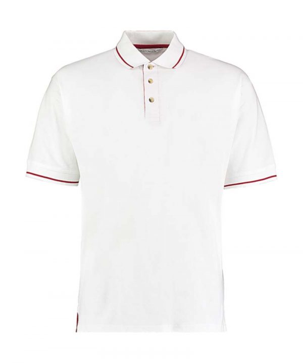 Mens Classic Fit St. Mellion Polo Kleur White Bright Red