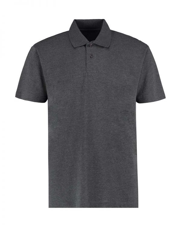 Mens Regular Fit Workforce Polo Kleur Charcoal