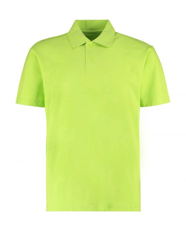 Mens Regular Fit Workforce Polo Kleur Lime