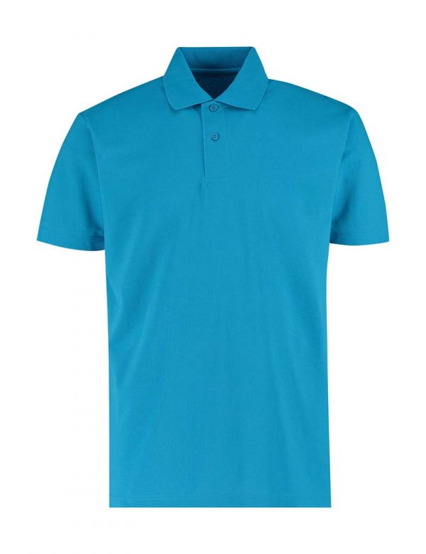 Mens Regular Fit Workforce Polo Kleur Turquoise