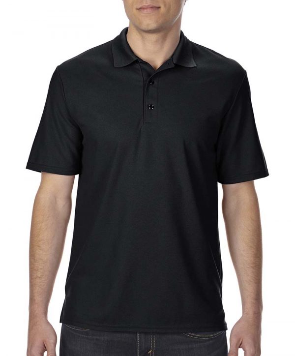 Performance Double Piqué Polo Kleur Black