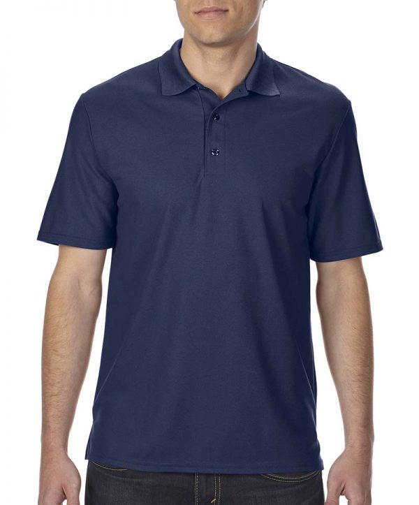 Performance Double Piqué Polo Kleur Navy