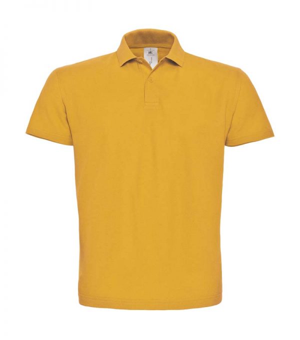 Pique Polo Shirt Kleur Chili Gold