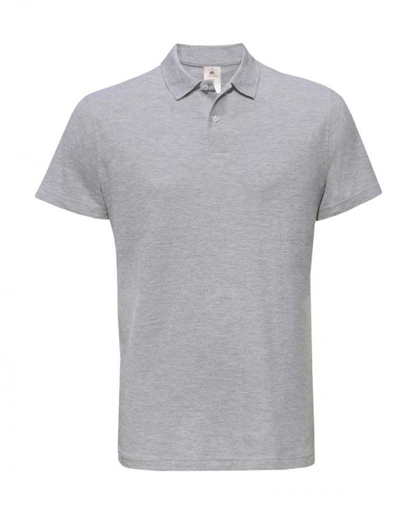 Pique Polo Shirt Kleur Heather Grey