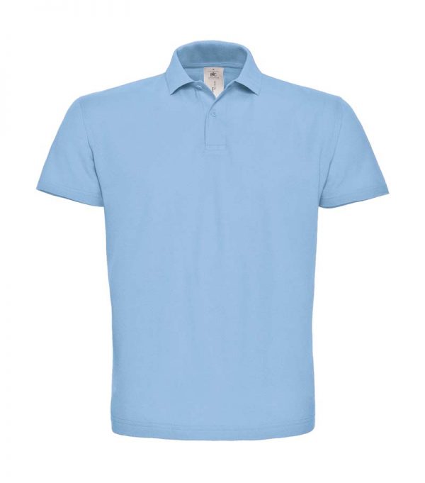 Pique Polo Shirt Kleur Light Blue