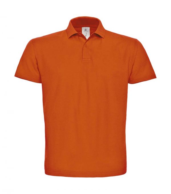 Pique Polo Shirt Kleur Orange