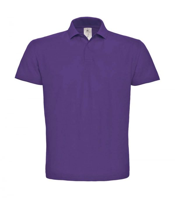 Pique Polo Shirt Kleur Purple