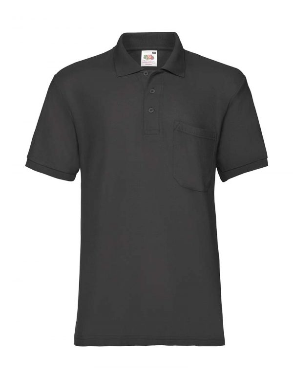 Polo with Pocket Kleur Black